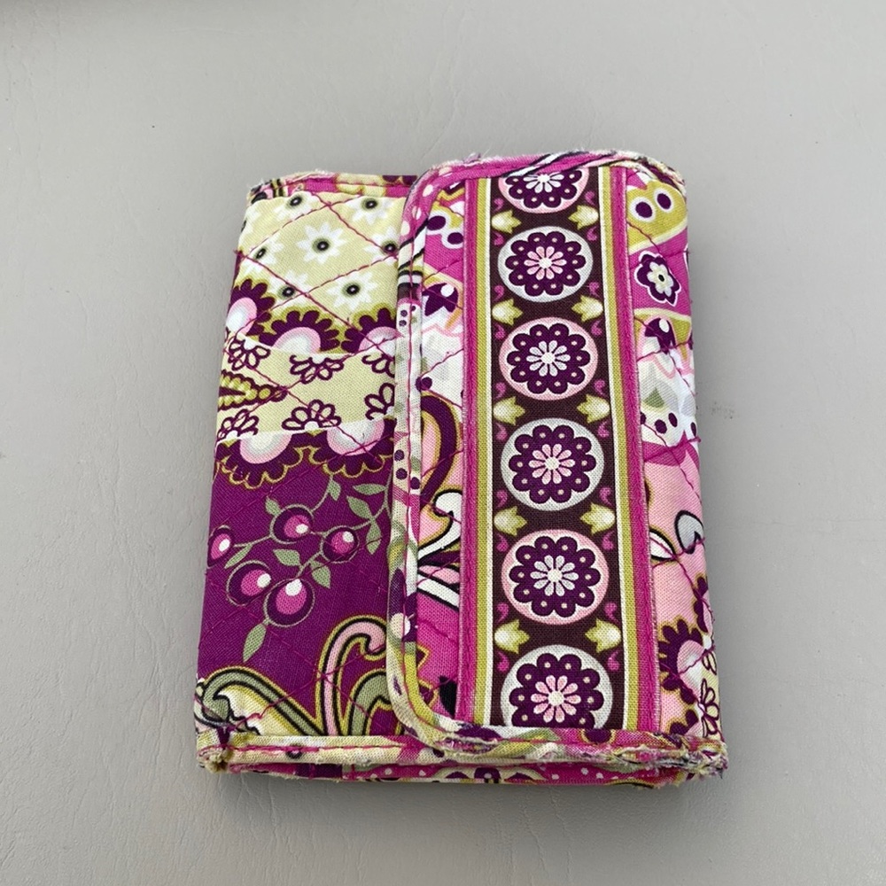 Vera Bradley Wallet Priscilla Pink Tri- Fold Wallet